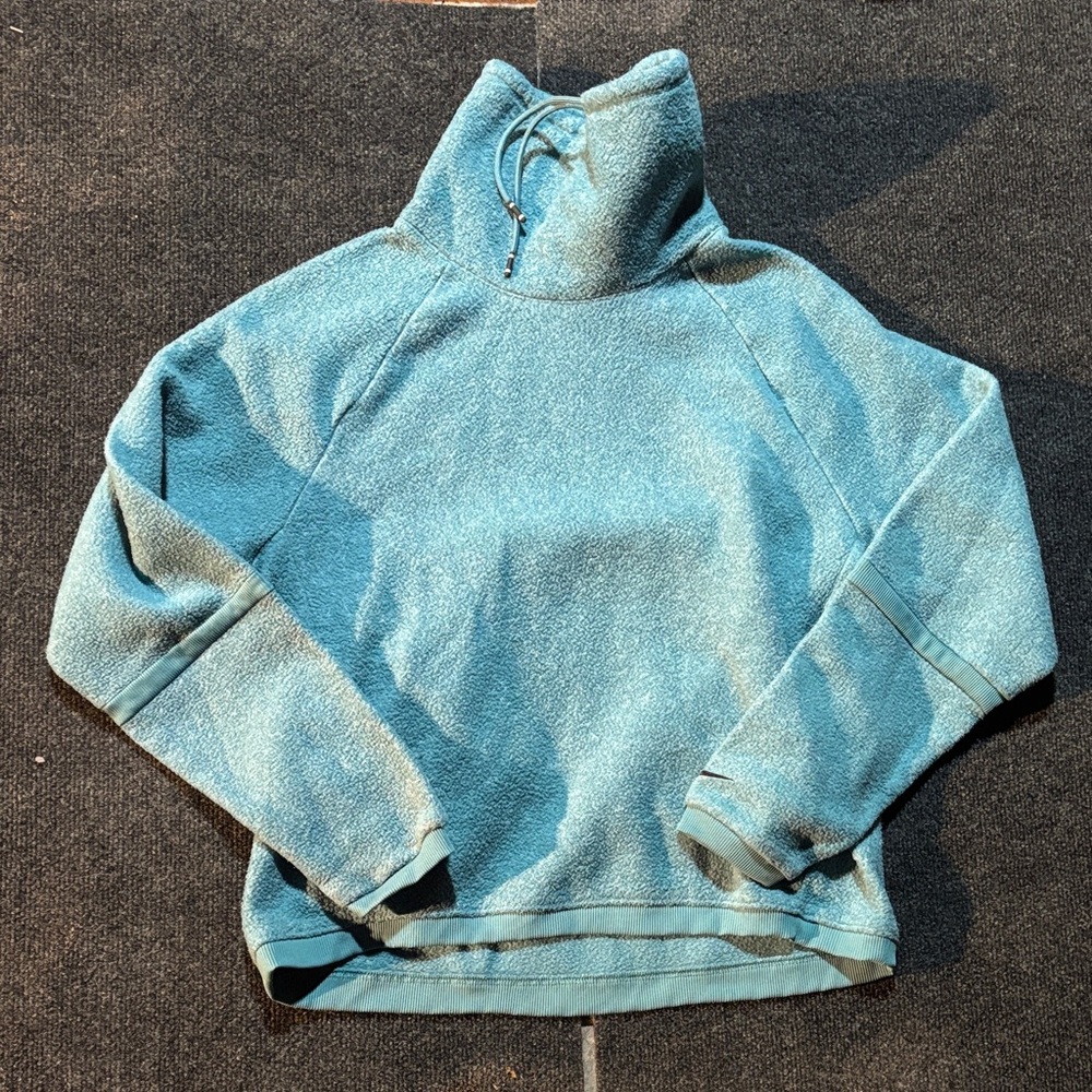 Nike Teal Fleece Jacket with High Collar